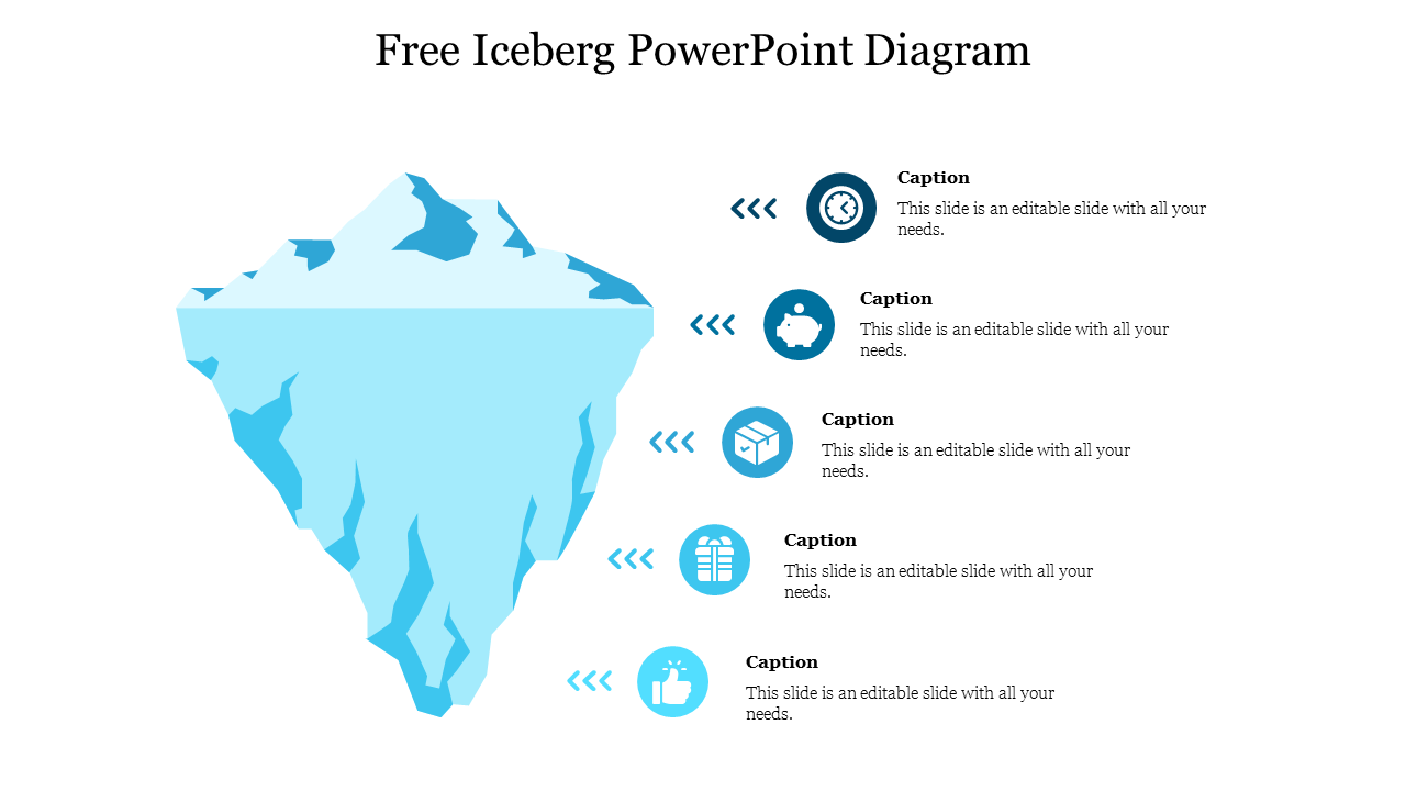 Free Iceberg PowerPoint Diagram